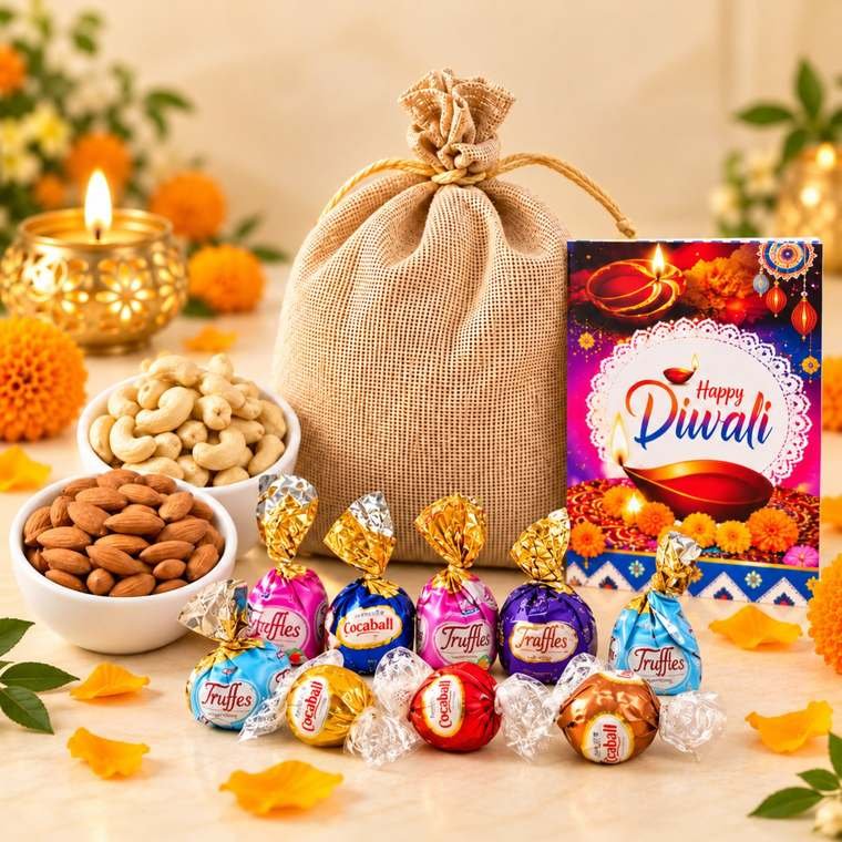 Mewa and Chocolate Potli